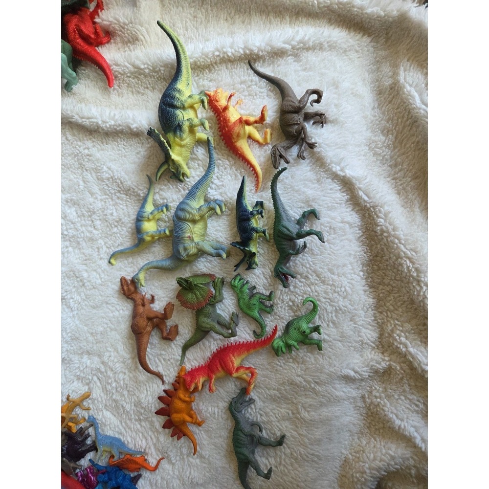 Dinosaur Toys Various Species, Sizes & Brands Lot of 14